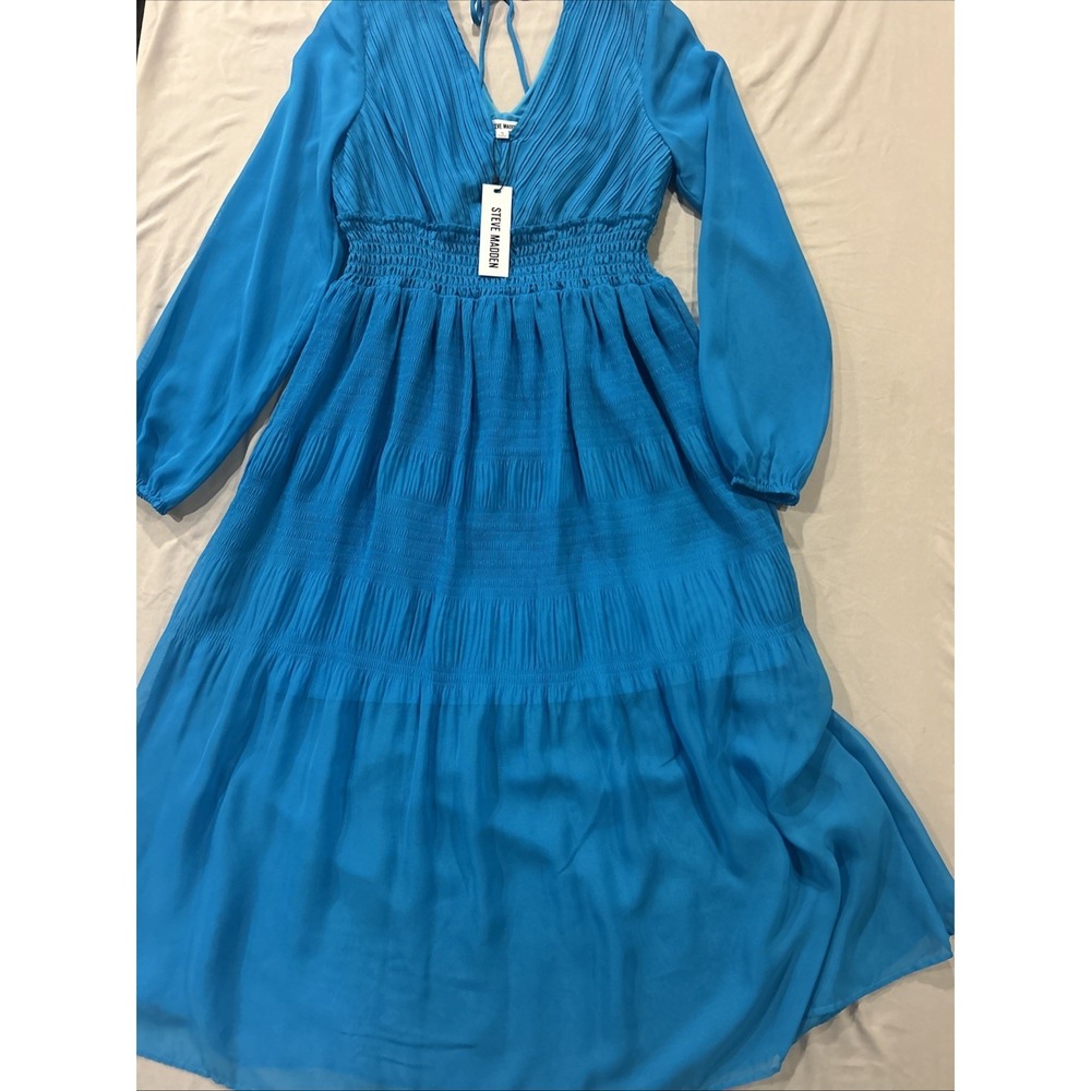 *NWT* Steve‎ Madden Nylah Dress in Aruba Blue- Women's Maxi Dress Size S Fairy